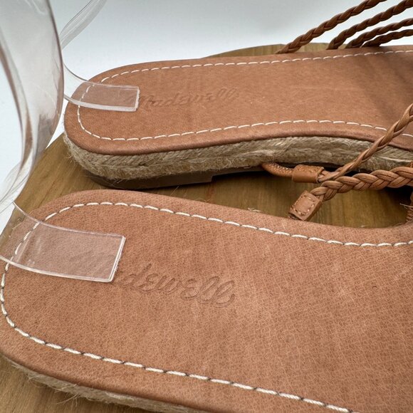 Madewell The Kathryn Espadrille Slide Sandal in Leather woman’s size 8 sandals n - Picture 5 of 12